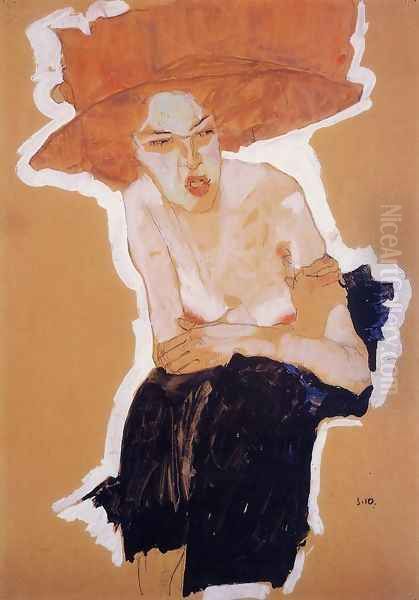 The Scornful Woman Oil Painting by Egon Schiele