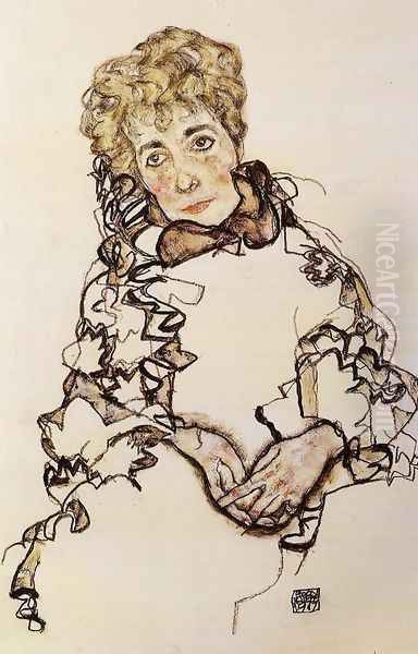 Sarena Lederer Oil Painting by Egon Schiele