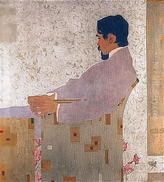 Portrait Of The Painter Anton Peschka Oil Painting by Egon Schiele