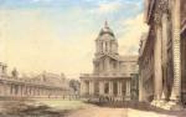 The Royal Hospital Oil Painting by James Baker Pyne