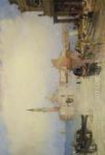 Venise, La Salute Oil Painting by James Baker Pyne