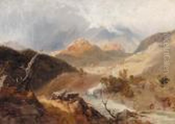 Borrowdale Oil Painting by James Baker Pyne