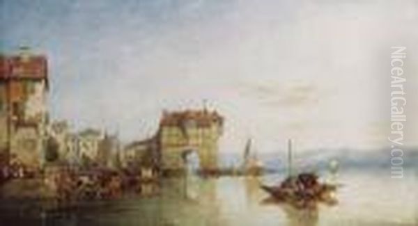 Zurich Oil Painting by James Baker Pyne