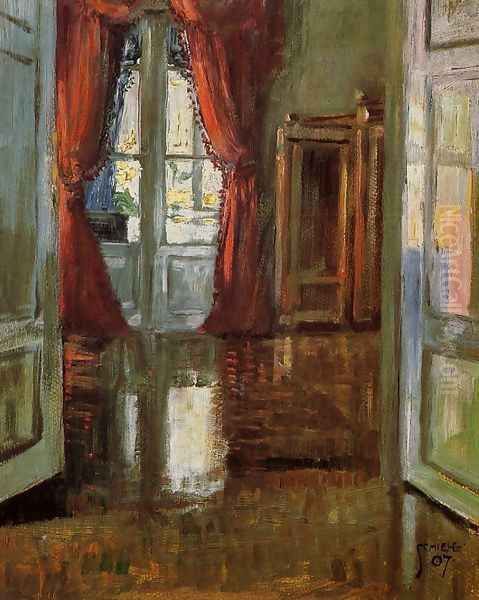 View Into The Apartment Of Leopold And Marie Czihaczek Oil Painting by Egon Schiele