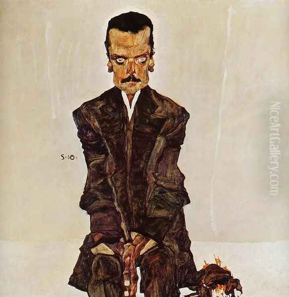 Portrait Of The Publisher Eduard Kismack Oil Painting by Egon Schiele