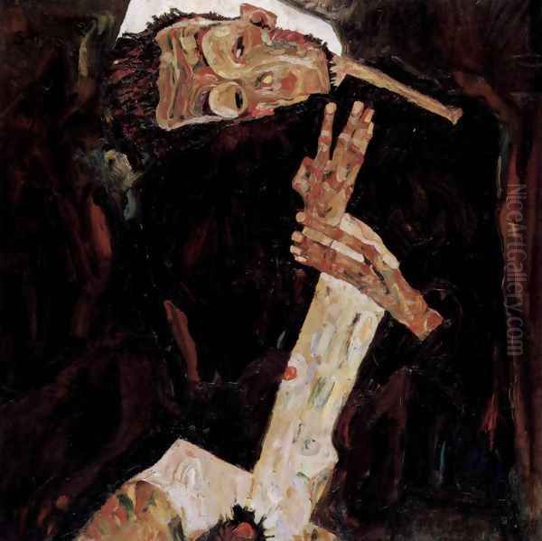 The Poet Oil Painting by Egon Schiele