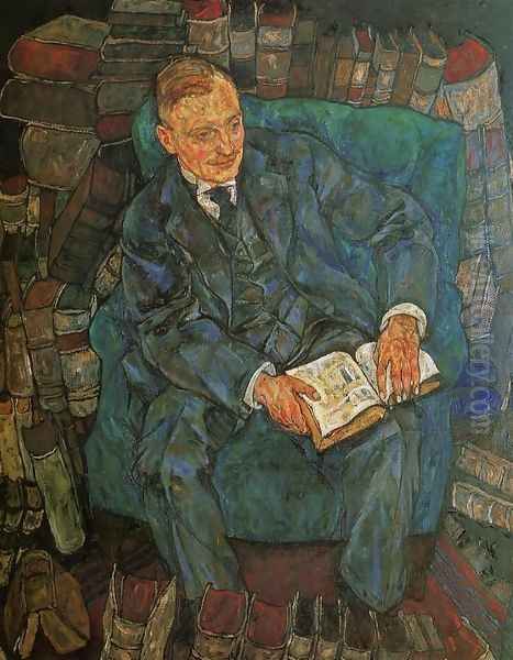 Portrait of Dr. Hugo Koller Oil Painting by Egon Schiele