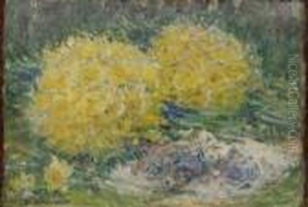 Les Bouquets De Jonquilles Oil Painting by Ernest Quost