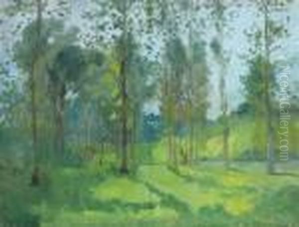 Paysage Oil Painting by Ernest Quost