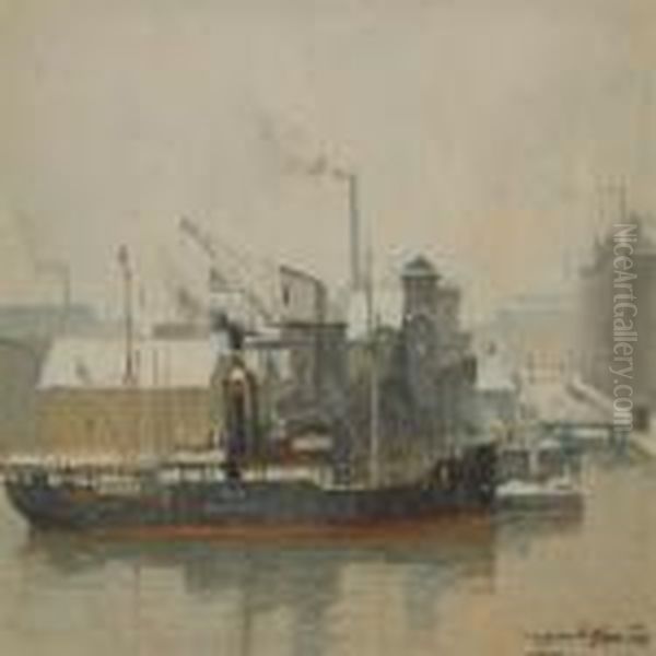 Scenery From A Harbour by Victor H.W. Qvistorff