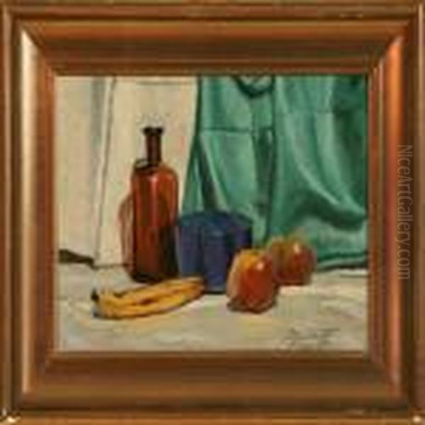 Still Life Oil Painting by Victor H.W. Qvistorff