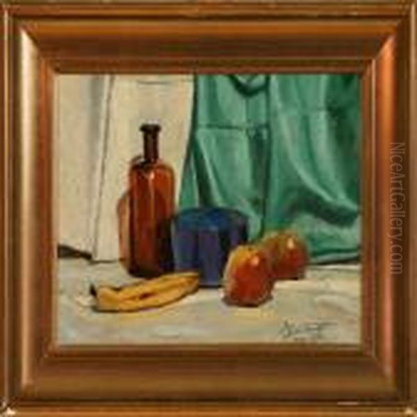 Still Life Oil Painting by Victor H.W. Qvistorff