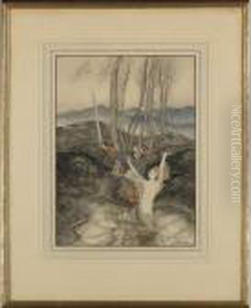 Clerk Coville Oil Painting by Arthur Rackham