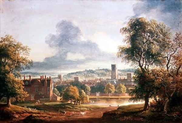 A View of Ipswich Oil Painting by Paul Sandby