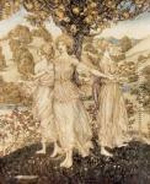 Comus. Oil Painting by Arthur Rackham