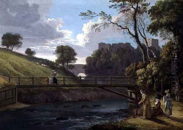 Roslin Castle, Midlothian 2 Oil Painting by Paul Sandby