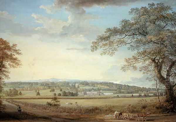 Whatman Turkey Mill in Kent, 1794 Oil Painting by Paul Sandby