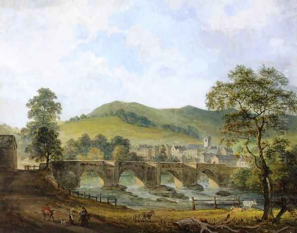 Llangollen, Denbighshire Oil Painting by Paul Sandby