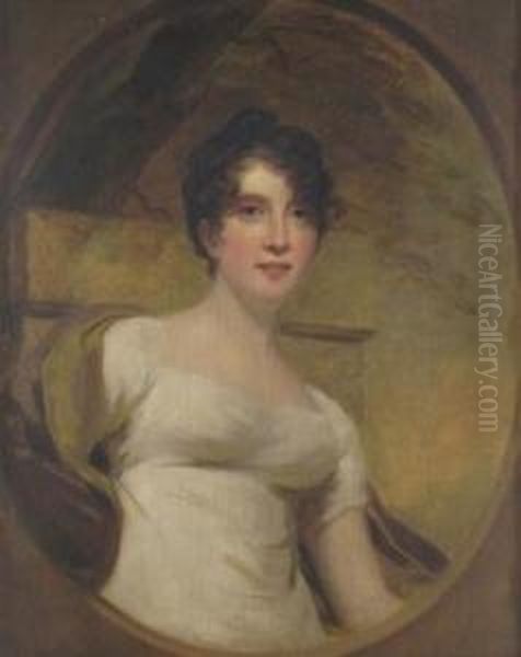 Portrait Of Mrs Vere Of Stonebyres Oil Painting by Sir Henry Raeburn