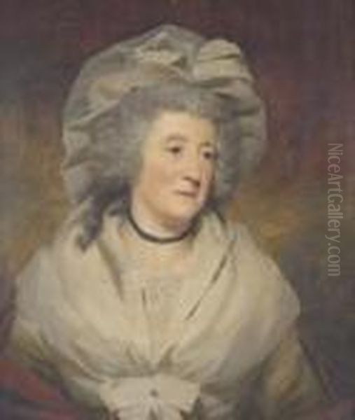 Portrait Of A Lady Half Length, 
Thought To Be Mrs. Gibson, Nee Mary Cecilia Balfour Mother Of Mr. James 
Gibson-craig Of Riccarton Oil Painting by Sir Henry Raeburn