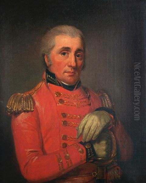 A Portrait Of General William Wemyss Oil Painting by Sir Henry Raeburn