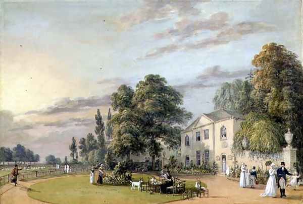 Tea at Englefield Green Oil Painting by Paul Sandby