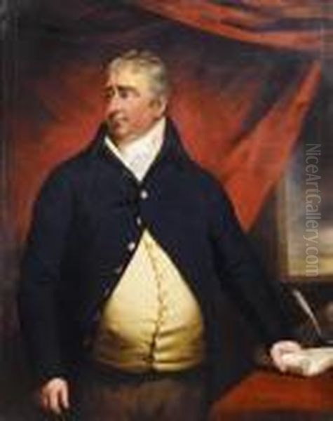 Portrait Of Charles James Fox (1749-1806) Oil Painting by Sir Henry Raeburn