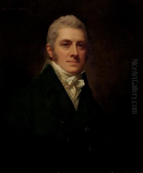 Portrait Of Sir Alexander Munro Oil Painting by Sir Henry Raeburn