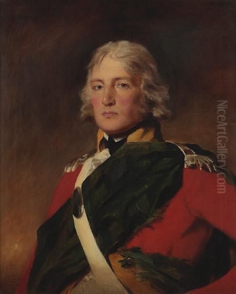 Portrait Of Sir John Sinclair Of Ulbster, Bust-length Oil Painting by Sir Henry Raeburn