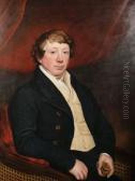 Portrait Of A Gentleman, Half-length Oil Painting by Sir Henry Raeburn