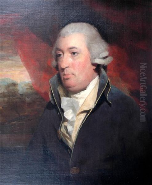 Portrait Head And Shoulders Alex Wight Esq. F.s.a Oil Painting by Sir Henry Raeburn