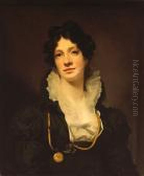 A Portrait Of Mrs. James Smith Ofjordanhill Oil Painting by Sir Henry Raeburn