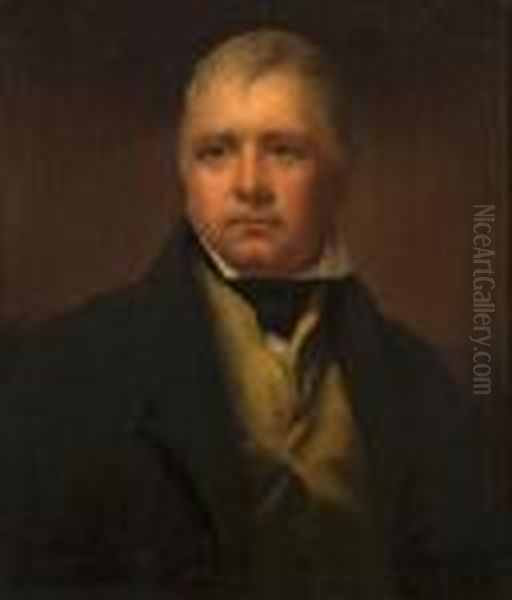 Novelist And Poet, Head And Shoulder Portrait Oil Painting by Sir Henry Raeburn