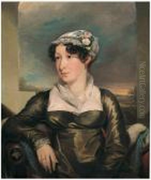 Ritratto Di Lady Mary Welles Oil Painting by Sir Henry Raeburn