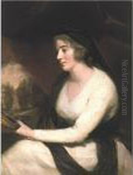 Portrait Of Mrs. Johnstone Oil Painting by Sir Henry Raeburn