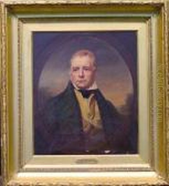 Portrait Of Sir Walter Scott Oil Painting by Sir Henry Raeburn