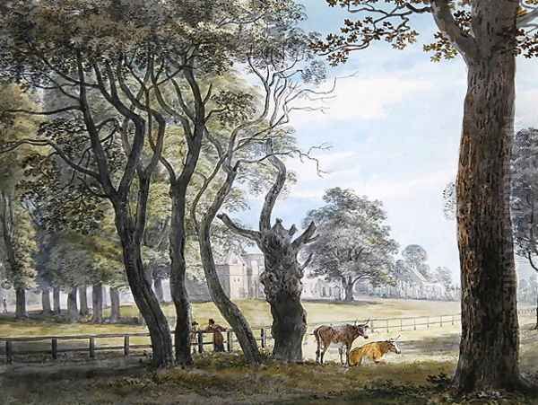 The Gunpowder Magazine, Hyde Park, c.1790 Oil Painting by Paul Sandby