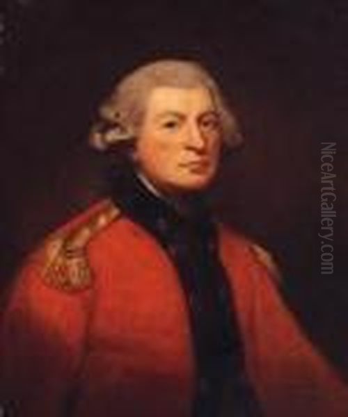 Portrait Of An Officer, Quarter-length, In Uniform Oil Painting by Sir Henry Raeburn