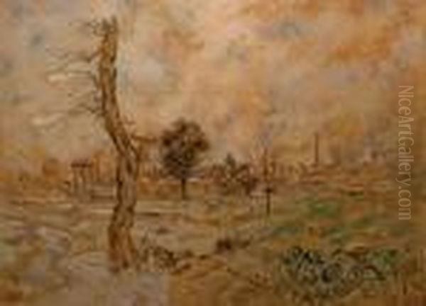 La Plaine Saint-denis Oil Painting by Jean-Francois Raffaelli