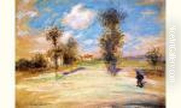 Paysage Anime Oil Painting by Jean-Francois Raffaelli