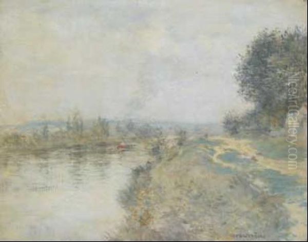 Paesaggio Di Sartrouville Oil Painting by Jean-Francois Raffaelli