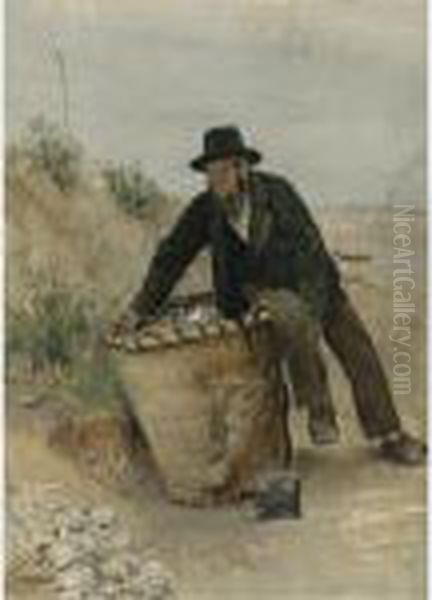 Le Chiffonier (the Ragpicker) Oil Painting by Jean-Francois Raffaelli