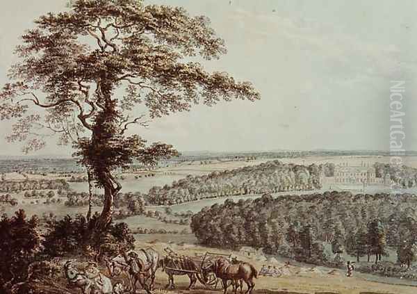 Hackwood Park Oil Painting by Paul Sandby