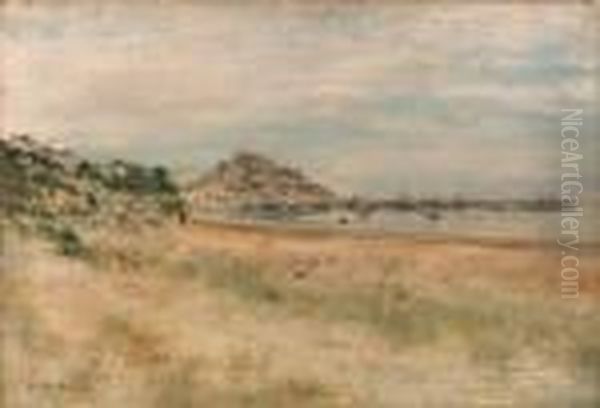 Mont Orgeuil, Gorey, Jersey Oil Painting by Jean-Francois Raffaelli