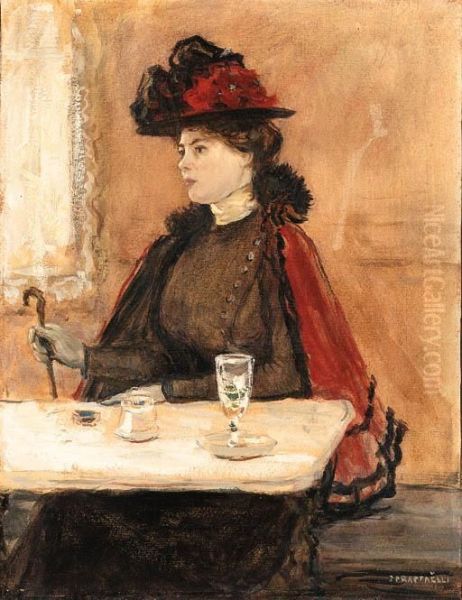 Jeune Femme Au Cafe
Signed 'jf Raffalli' (lower Right) Oil Painting by Jean-Francois Raffaelli