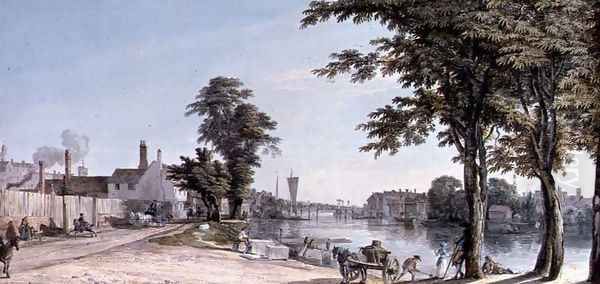 Windsor East View from Crown Corner Oil Painting by Paul Sandby