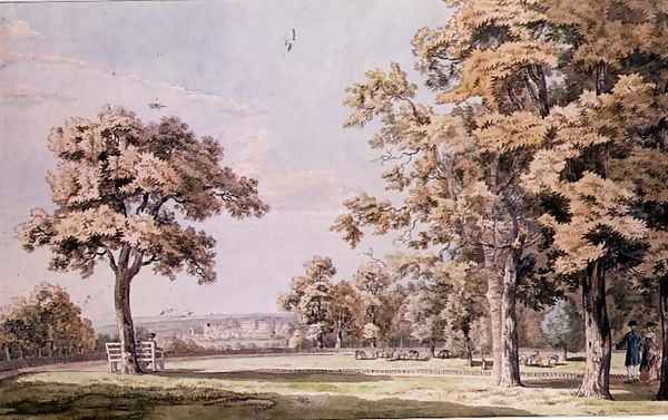 Windsor Castle: from the Great Park Oil Painting by Paul Sandby