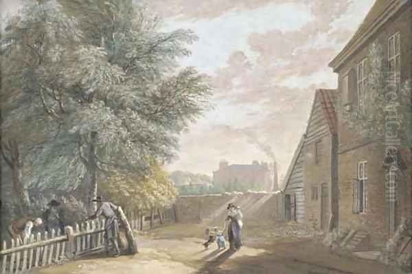 Back of the Public House near Bayswater Oil Painting by Paul Sandby