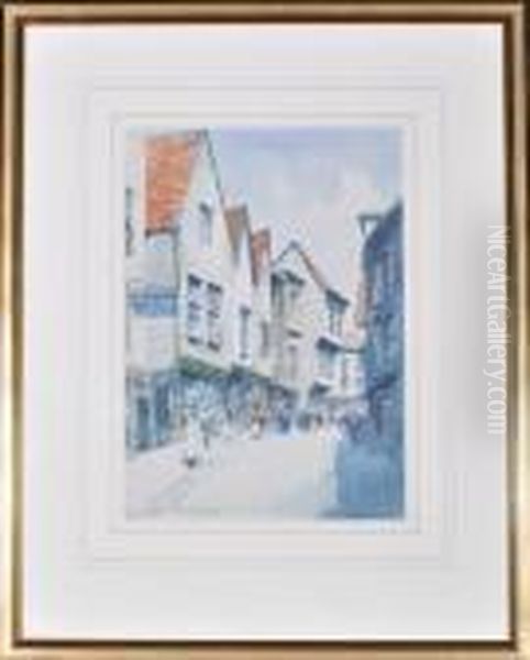 The Shambles York Oil Painting by Victor Noble Rainbird