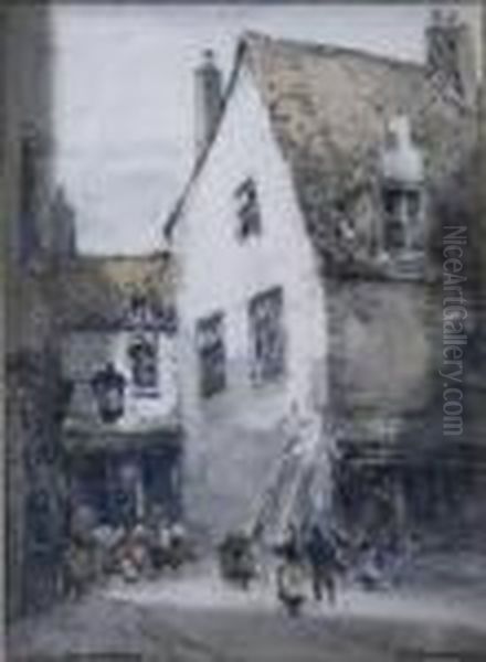 In Old Rouen Oil Painting by Victor Noble Rainbird